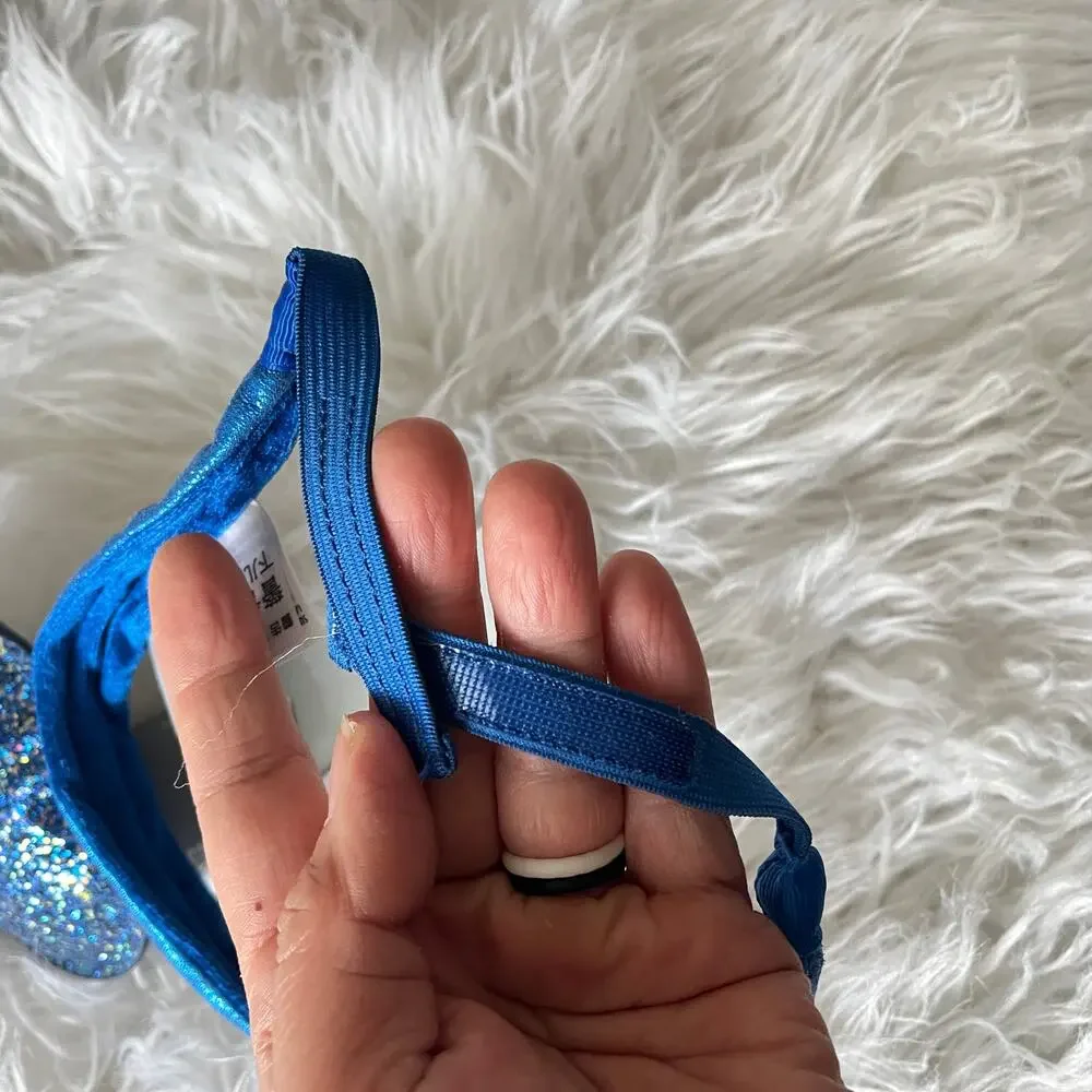 NEW Disney Mickey Mouse Ears - Royal blue glitter headband